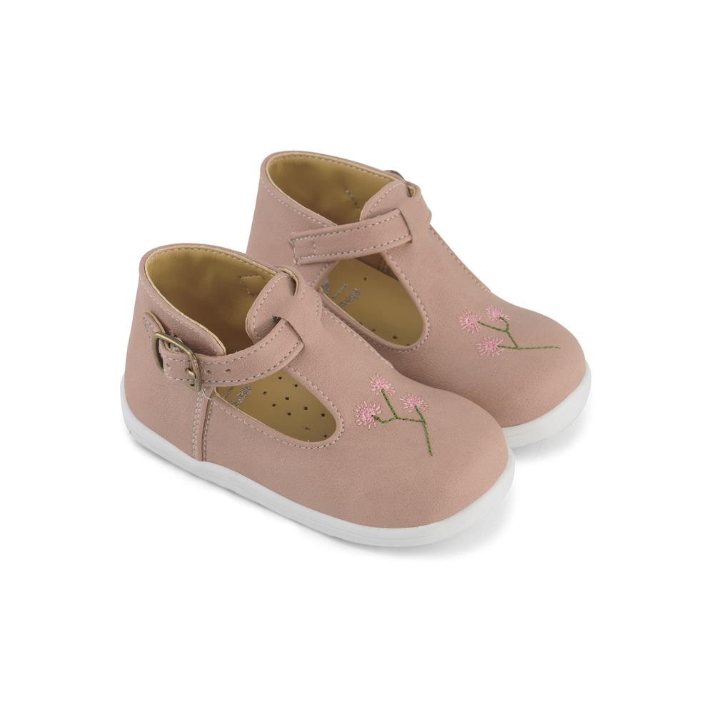 נעל בייבי סוליה סניקרס ריקמה פרחים
